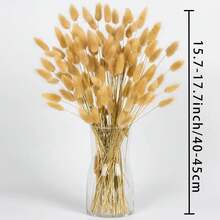 60/120/180/240入 44cm 人造兔尾草，居家裝飾人造兔尾草莖，適用於波希米亞風花藝布置、DIY手工藝、居家廚房與婚禮裝飾、聖誕裝飾、感恩節裝飾、DIY花環裝飾 - 棕色兔尾草 - 查看 8