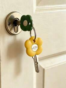 5/10/20pcs Random Mixed Flower Key Tags - Strong Key Identifiers Suitable For House Keys, Mailboxes And Storage Cabinets - Fits All - Perfect For Organized Households - Essential For Home & Office - Great Gift Choice - View 3