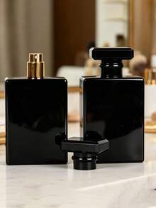 1 pieza Botella de perfume recargable de vidrio, diseño portátil a prueba de fugas, atomizador de perfume de vidrio recargable de 30ml para viajes, botella rociadora de niebla fina, recipiente de muestra de artículos de tocador, adecuado para viajes y muestras cosméticas, dispensador de fragancias - Botellas dispensadoras - Ver 7