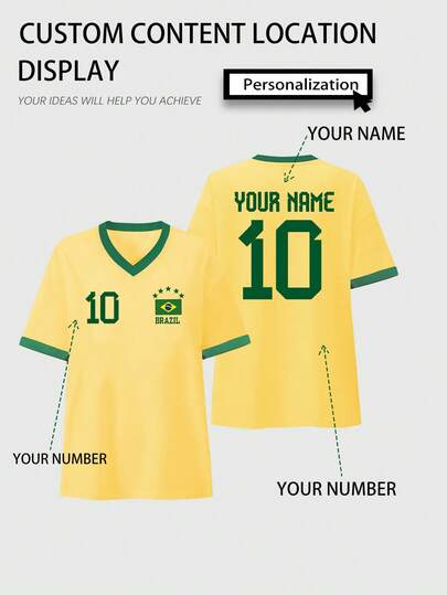 Áo thun và áo kiểu nữ thiết kế theo yêu cầu cho trang phục mùa hè, áo đấu in logo theo yêu cầu, số áo theo yêu cầu, đồng phục đội tuyển cho sự kiện thể thao, áo đấu World Cup thiết kế theo yêu cầu làm quà tặng cho bạn bè/vợ/ngày Valentine/ngày của Mẹ/lễ Phục Sinh/Coachella/kỷ niệm/số may mắn/tên bạn trai/tên bạn gái/in quảng cáo/quà kỷ niệm, có thể tùy chỉnh theo bất kỳ thiết kế nào.