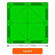 VINEDI, juego de construcción de bloques magnéticos, azulejos magnéticos, juguetes educativos Montessori para niños, regalo para niños y niñas - pared 4 piezas - Ver 3