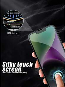 kamyuurs Bộ 3 miếng dán màn hình cường lực viền đen phủ toàn màn hình, tương thích với iPhone 17 Pro Max/17 Air/17Pro/17/17e/16 Pro Max/16 Pro/16 Plus/16e/16/15 Pro Max/14 Pro/13/12 Mini/11/Xs Max/Xr/7/8/Plus, chống bám vân tay, chống sốc, chống trầy xước, quà tặng ngày lễ, bảo vệ quyền riêng tư hàng ngày. - màu đen - Xem 7