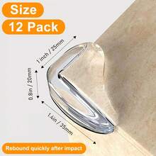 Corner Protector,Furniture Corner Guard & Safety Bumpers Table Corner Edges & Corners,12 Pack - 1 - View 2