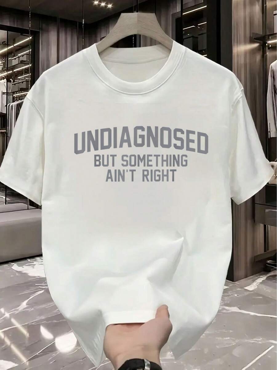 Fashionable Men's T-Shirt - White - View 1