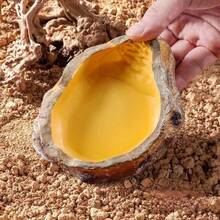 Reptile Lizard Food Bowl Water Bowl Imitation Rock Reptile Habitat Feeding Dish, Suitable For Decoration, Various Reptiles Feeding - Style A - View 11