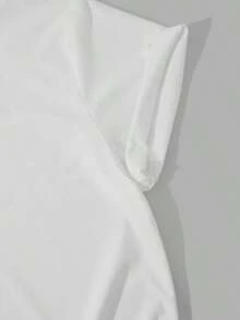 Camiseta de manga corta con cuello redondo y estampado de letras de Nueva York para mujer, top casual de verano, diseño elegante y cómodo para uso diario, 100% algodón. - Blanco - Ver 5