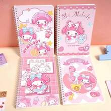 1 cuốn sổ tay Sanrio Melody A7 cầm tay dành cho học sinh/văn phòng, đồ dùng học tập, quà tặng hoàn hảo cho các bữa tiệc và lễ hội dành cho người hâm mộ. - Nhiều màu - Xem 1