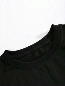 Una camiseta blanca White hombres 180g algodón,animation pattern of New York  ,pattern patterns adecuada para deportes de ocio diarios, todo en 2LNE - Negro - Ver 2