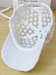 1 Chapeau de soleil, pare-soleil, chapeau de sport respirant printemps/été, chapeau pare-soleil, casquette de canard, broderie florale, maille - A - Voir 12