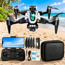 Professional W29HW Drone With Brushless Motor, HD Camera, 120-Degree Adjustable Angle, Stable Flight, WiFi, FPV, Carrying Case, And 1 Battery. - 彩色 - 查看 2
