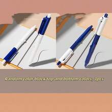 3pcs Creative Multifunctional Water Spray Ball Pen, Cute Student Party Atmosphere Spray Pen, Suitable For Student Prizes, Back To School Stationery Gifts, Random Color Combination - Multicolor - View 12