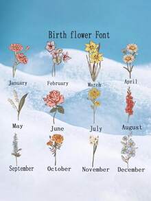 定制生日花书签，女士个性化花卉书签，亚克力书签礼品，姓名书签，流苏美学书签，适合手工制作、馈赠亲友及作为个性化纪念品——送给家人、同学或朋友的阅读书签 - 多色2 - 查看 5