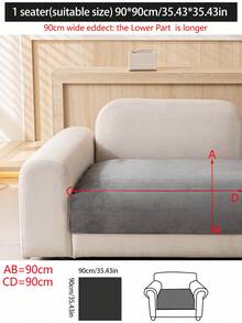 1 vỏ đệm sofa dùng được cả bốn mùa, kiểu dáng hiện đại tối giản, chống trượt, chống bụi và có thể giặt, mềm mại và không phai màu, thân thiện với thú cưng, phù hợp với sofa hình chữ L và sofa 1/2/3/4 chỗ ngồi, thích hợp cho phòng ngủ, văn phòng, phòng khách. - Màu Xám nhạt - Xem 17