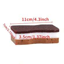 1/5/10pcs Brown Seaweed Shaped 3-Layer Double-Sided Powerful Cleaning Sponge, Suitable For Kitchen Dishwashing - A - View 8