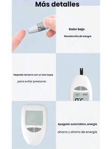 5 In 1 Health Kit: Glucometer + 50 Strips + 50 Lancets + Oximeter - ALPS-GRAY - View 9