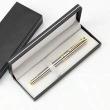 新款奢华金属商务办公笔 黑色金属走珠笔 签名金属笔 商务礼品 返校季 - 626#套裝 - 查看 3