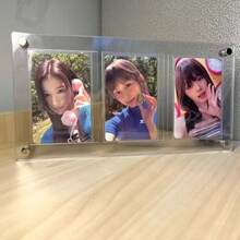 1個壓克力卡通角色遊戲收藏卡展示架 浣熊相框 透明加厚山谷風景收納展示框 6.5x9.1cm 適合生日禮物、節日禮物、週年禮物、福利獎品 - 黑色 - 查看 20