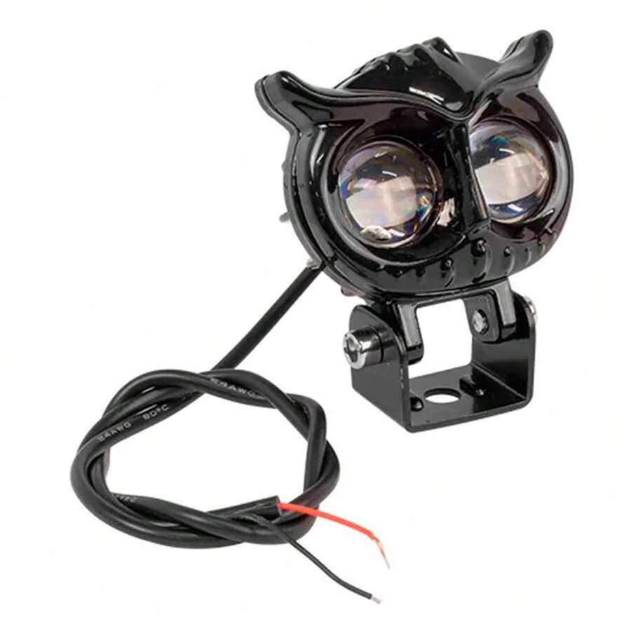 Universal High Brightness Waterproof LED Owl Headlight - Black - View 1