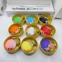 1 pieza/2 piezas Llavero de moño colorido, colgante de juguete de panecillo al vapor realista, entrega aleatoria (no son squishies) - Unitalla - Ver 17
