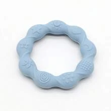 Vòng ngậm nướu bằng silicon, đồ chơi gặm, que ngậm nướu giúp giảm đau, đồ chơi mọc răng cho bé, vòng ngậm nướu hình tròn dễ thương. - Nhiều màu - Xem 14