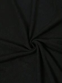 Camiseta de Manga Anime para Women - Estilo Japonés Oversized, Ajuste Relajado y Suave Mezcla Poliéster con Cuello Redondo.Diseño Expresivo ojos anime e rostro dinámico ideal Convenciones & Ropas Casuales.Lavar a Mano/Limpieza en Seco.Siluette H-Line Essential Primavera/Verano - Negro - Ver 5