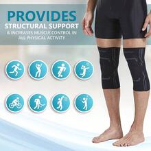 Knee Compression Sleeve Men And Women 2 Pack Knee Support Brace Running And Work Out Small - Small - View 5