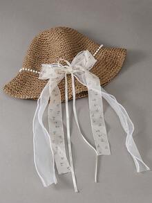 1 Stück Damen Stroh Strandhut, breiter Krempen Sonnenhut, Sommer Sonnenschutz, vielseitig für alle Jahreszeiten, Unisex, Cowboy Stil Playa breiter Krempen Hut, Damen Strand Accessoire, geeignet für Angeln, Wandern, Strandsport, Kreuzfahrt - Strohhut - Übersicht 4