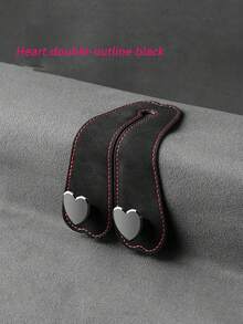 Heart-Shaped Car Seat Headrest Hook, Dual-Hook Design, Universal Rear Seat Storage Rack, Car Accessories - A - View 9