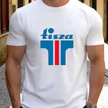 Printed T-Shirt For Men And Women - 白色 - 查看 1