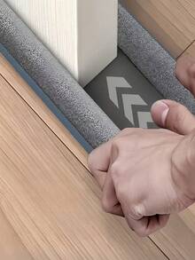 1pc Simple Grey Windproof Soundproof Door Gap Strip, Suitable For Home - Multicolor - View 3