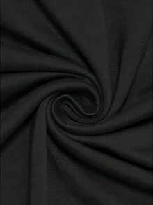 Camiseta Casual de Cuello Redondo para Mujer con Estampado Gráfico de un Corazón, Manga Corta, Adecuada para Todas las Temporadas - Negro - Ver 2