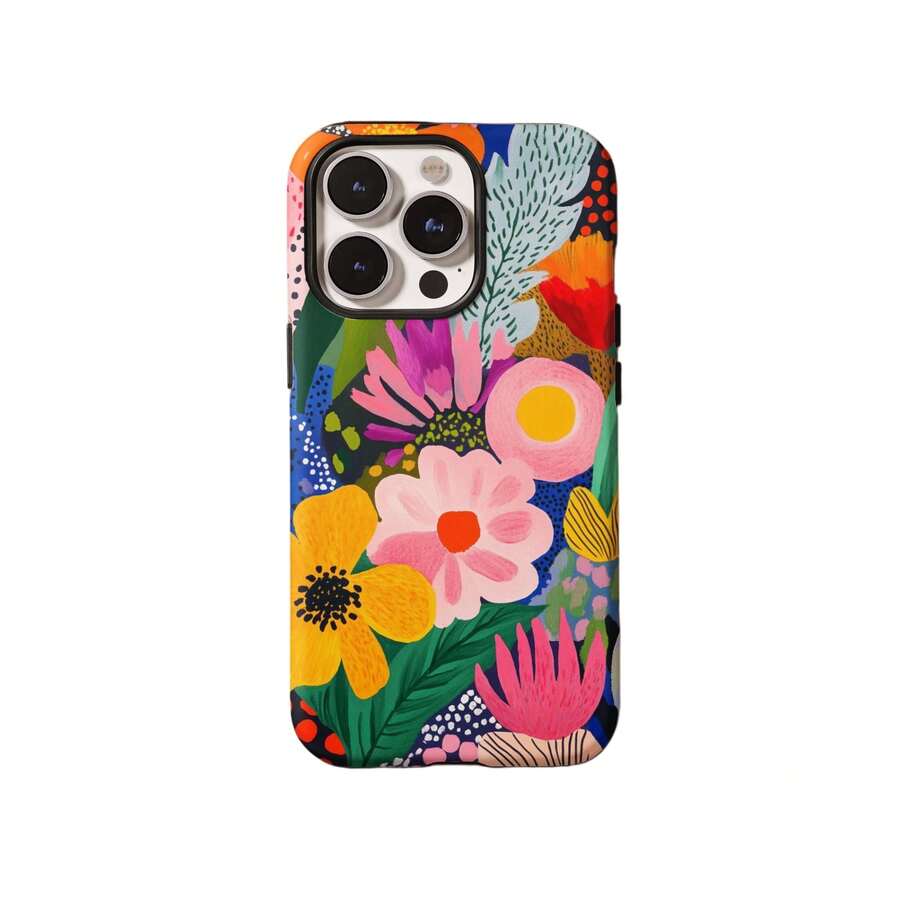 Ốp lưng điện thoại họa tiết hoa rực rỡ, bền chắc, tương thích với iPhone 17 16 15 14 13 12 11 Pro Max - Nhiều màu - Xem 1