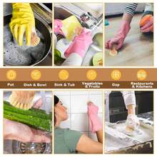 Bàn chải rửa chén bằng gỗ lông tự nhiên - Dụng cụ cọ rửa nhà bếp tiện dụng - Một kích cỡ phù hợp cho tất cả - Xem 4