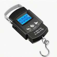 Portable Scale Digital LCD Display 110lb/50kg Electronic Luggage Hanging Suitcase Travel Weighs Baggage Bag Weight Balance - B - View 11