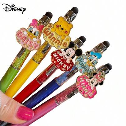  1 chiếc bút bi hình chuột Disney, kích thước 14.2cm * 3cm, bút bi hình chuột hoạt hình dễ thương, bút bi hình vịt Donald, hình động vật, văn phòng phẩm Disney, mực đen, khô nhanh, bút ký tên.