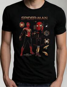 Playera Spiderman Serie Move Octopus Green Goblin Mod20 - Negro - Ver 1
