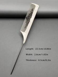 1件尖尾梳造型梳 化妝鼠尾梳 多色花紋款 加硬加厚 耐熱耐用 做工精良 防滑手柄 多功能設計 適用造型、化妝、新娘妝 專業沙龍 化妝師 理髮師 家用與旅行必備 - 彩色 - 查看 28