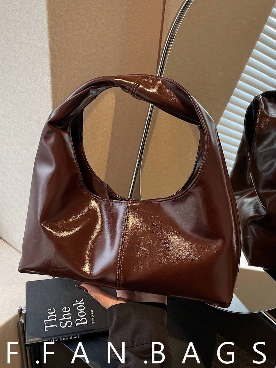 High-Quality Fashionable Minimalist Versatile Shoulder Bag, High-End Handbag For Women - Coffee - View 1