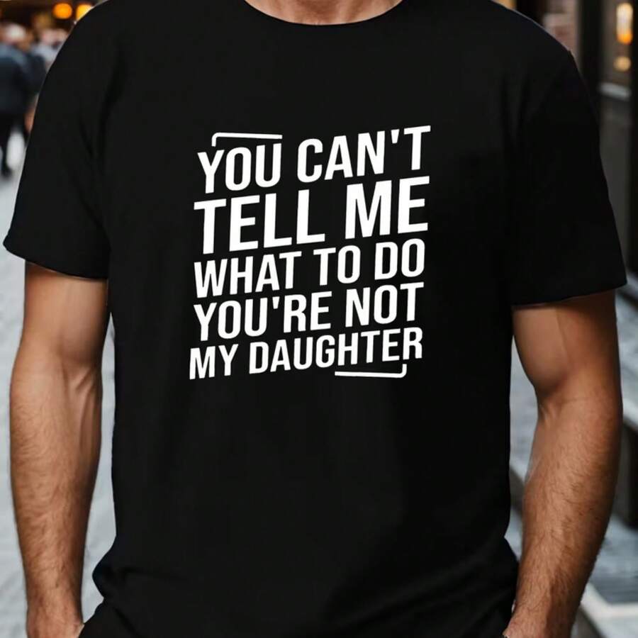 Printed T-Shirt For Men And Women - 黑色 - View 1