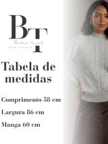 Women's Modal Knit Winter Blouse With Braided High Neck, Modern Style - Light Grey - View 4