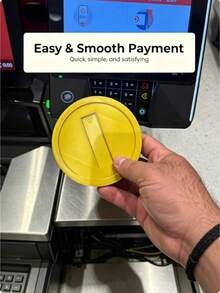 Retro Gold Coin Card Holder, 3D Printed Tap To Pay Coin For Contactless Payment, Credit Cards Protector Sleeve With Hidden Slot, Fun Jump Game Inspired Design, Convenient For Daily Use - New Model - View 1