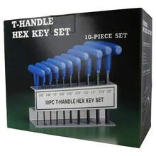 10 Piece T-Handle Hex Key Set (Imperial) In Stand - B - View 3