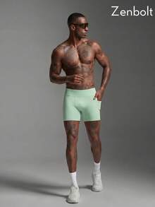 ZULIZ Pantalones deportivos casuales para hombres, livianos, transpirables y que absorben la humedad, cómodos y multifuncionales para uso al aire libre, para el verano - verde claro - Ver 5