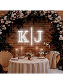 客製化 LED 霓虹燈 個性化牆面與臥室裝飾 USB 供電 適用婚禮、生日、節日及戶外花園裝飾 - 款式D - 查看 3
