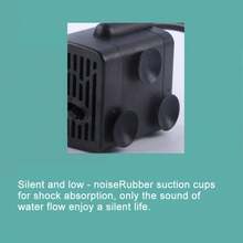 Ultra Quiet USB Aquarium Filter Pump, Mini Pet Water Dispenser, Submersible Adjustable Flow Water Circulation Pump, 5V 1-5W - 黑色 - 查看 5