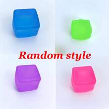 1个超柔软减压玩具，趣味玩具，感官玩具，可挤压玩具，缓解焦虑玩具，透明立方体减压球，生日礼物-圣诞礼物-万圣节礼物-完美礼物 - 彩色 - 查看 9
