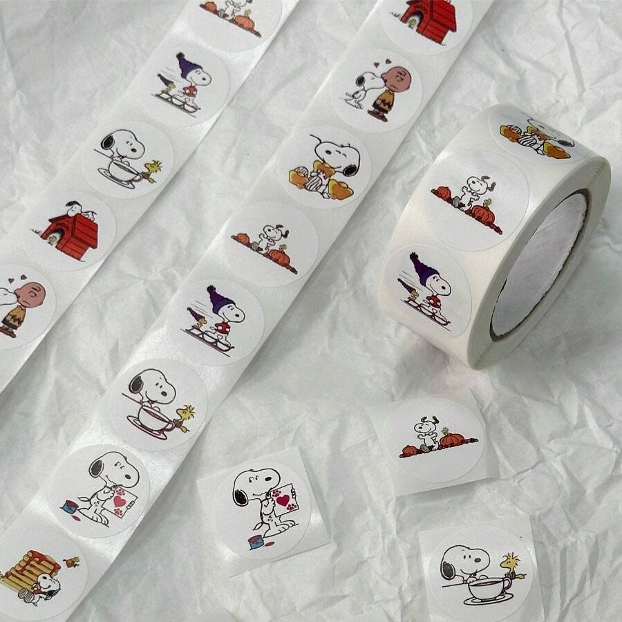 500张卡通贴纸,可爱DIY装饰贴纸,适用于手机壳、笔记本电脑、滑板、相册、礼品袋、幼儿园奖励等。 - 彩色 - 查看 1