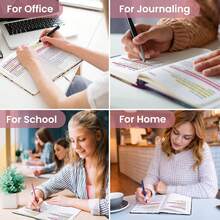 Cuaderno de diario con líneas para mujeres y hombres, cuaderno de piel con tapa dura para escribir, cuaderno de rayas universitarias A5 para trabajo y toma de notas, perfecto para oficina, escuela y suministros para el hogar, 160 páginas, mariposa - Salpicadura de N colores - Ver 6