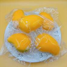 1pc Realistic Mango Squeeze Toy, Creative Food Stress Relief Toy, Squeeze Pressure Release Toy, Party Gag Gift, Popular Item - Multicolor - View 6