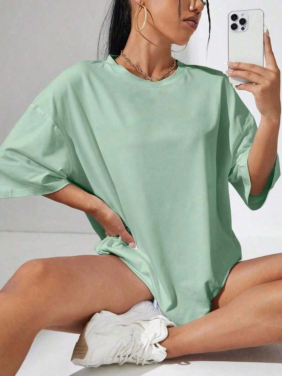 Solid Color T-Shirt - Mint Green - View 1